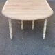 Louis Philippe round extendable dining table with renovated leaves and 4 extensions.