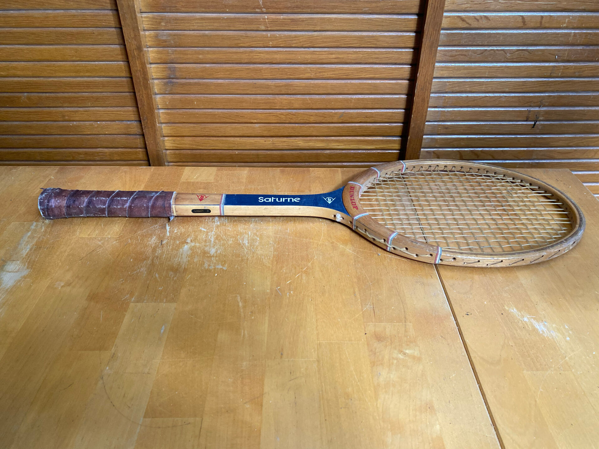 Vintage Dunlop Saturn Wood Tennis Racket