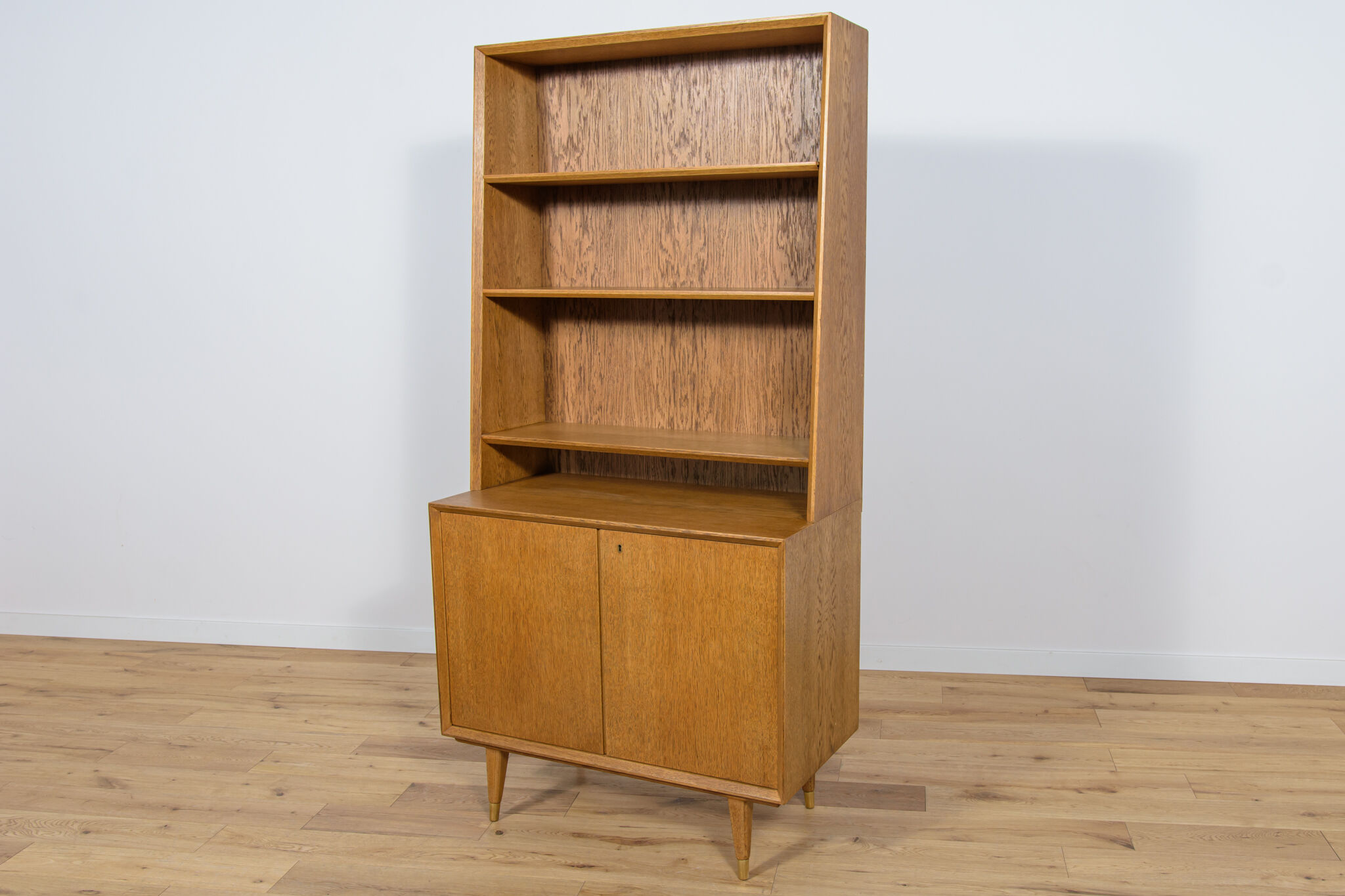Mid-century swedish oak shelf, 1970s