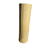 Artisanal sandstone vase signed A.M.