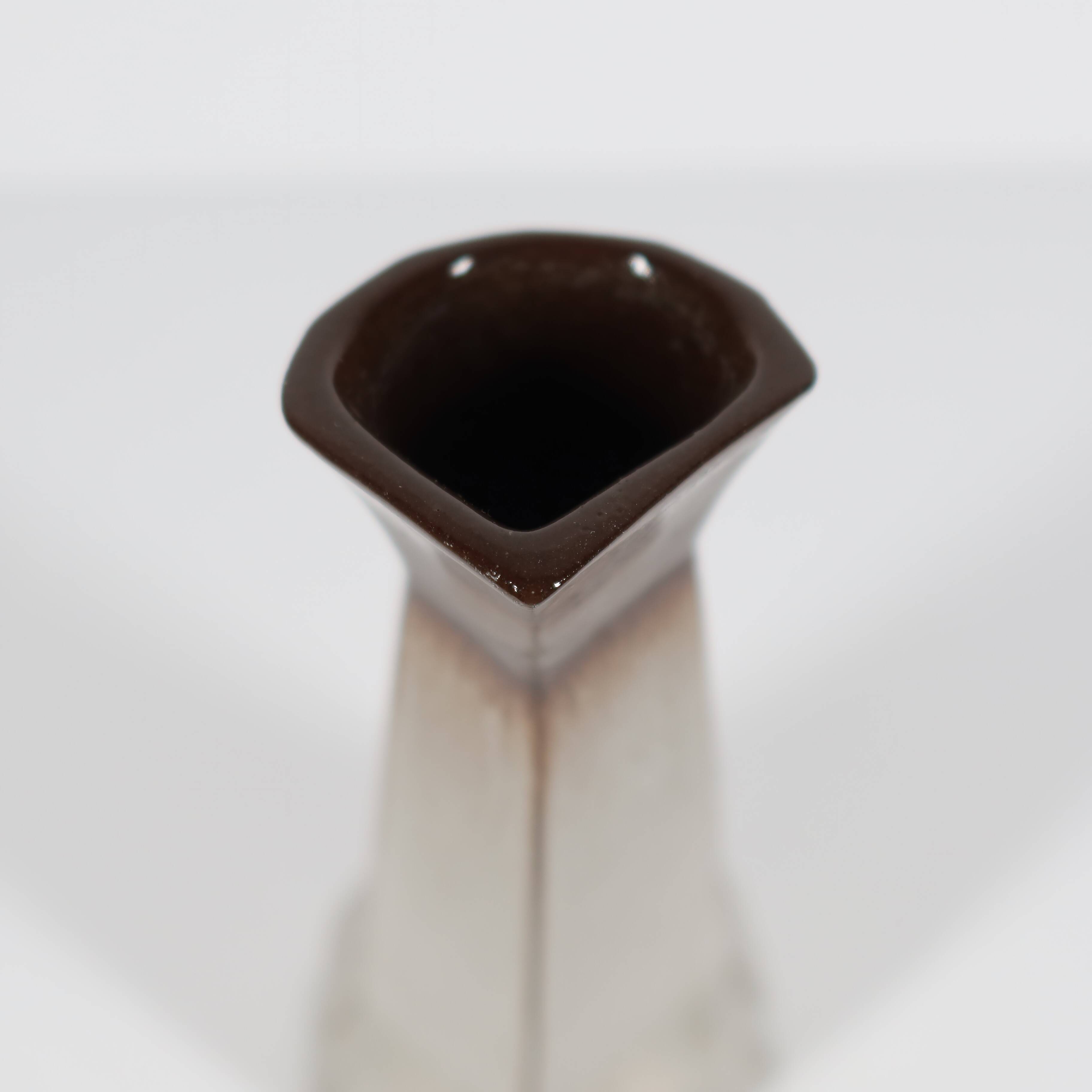 Cubist Ceramic Vase-Piercer - Mid-20th Century