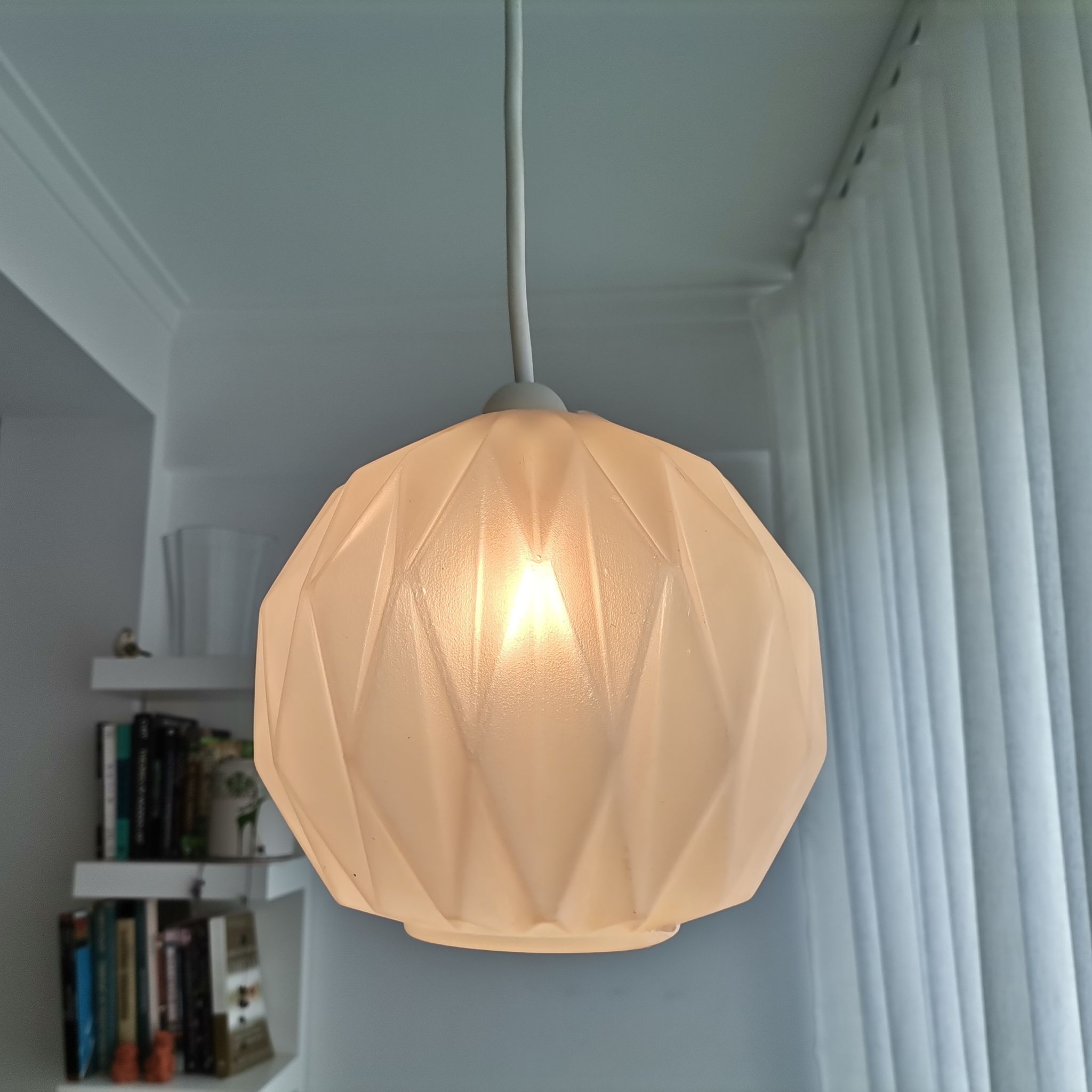 Small Origami pendant lamp 1960s LeKlint style