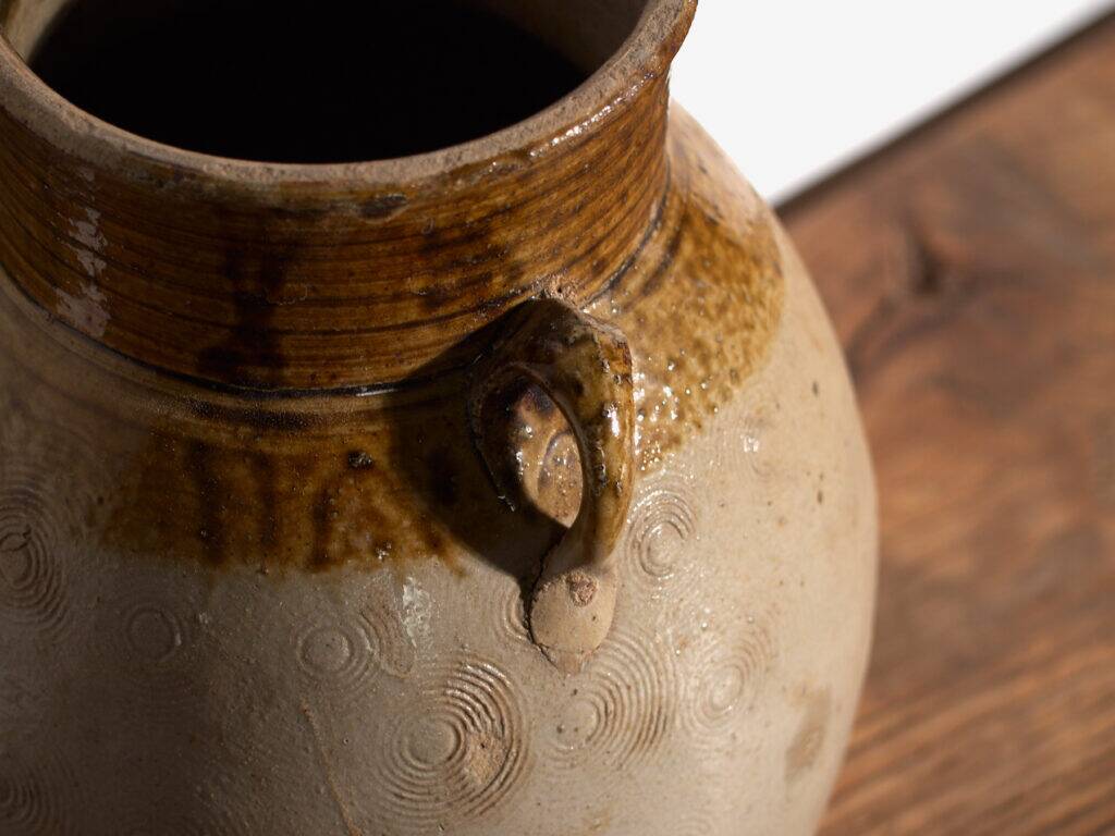 Vase ancien chinois en grès émaillé – Chine, vers 1900