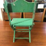 Wooden folding chair for doll 1950