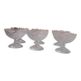 6 crystal dessert bowls