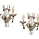 Appliques en perles de verre Ensemble de 2 années 1980