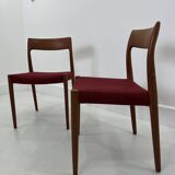 Set of Danish Chairs by Niels Møller for J. L. Møllers, 1960s, Set of 2
