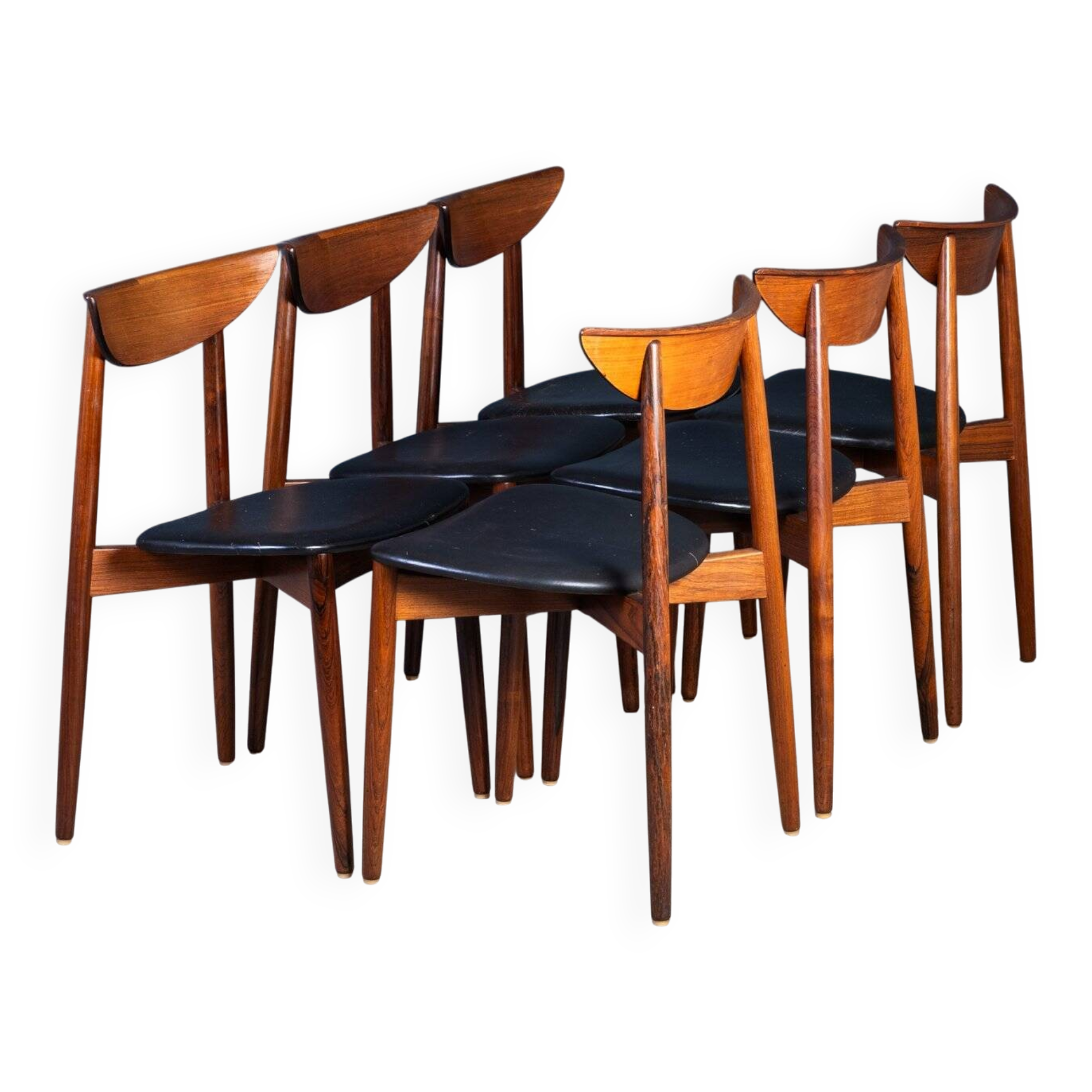 Vintage Rosewood Chairs by Kurt Østervig for KP Furniture, Denmark, 1960s, Set of 6