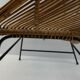 Mid century bamboo an iron pod chair, 1960s