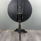 Table Guéridon Napoléon III Peinte à La Main , XIXe Siècle