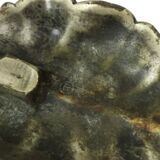 Grand cendrier tournesol en bronze argenté S. Agudo 62 cm