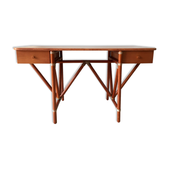 Italian office Roberti Rattan vintage 80s