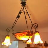 Chandelier glass paste art deco