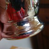 Timbale and egg cup set in silver.