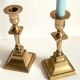 Pair of Vintage INDIA Solid Brass CANDLE HOLDERS