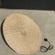 Large suspension, rattan luminaire in hat shape D:80cm