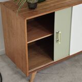 U-452 Green and White Sideboard by Jiri Jiroutek for Interier Praha 1960