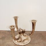 MF Germany 1940s Art Deco candlestick | Silver-plated brass |