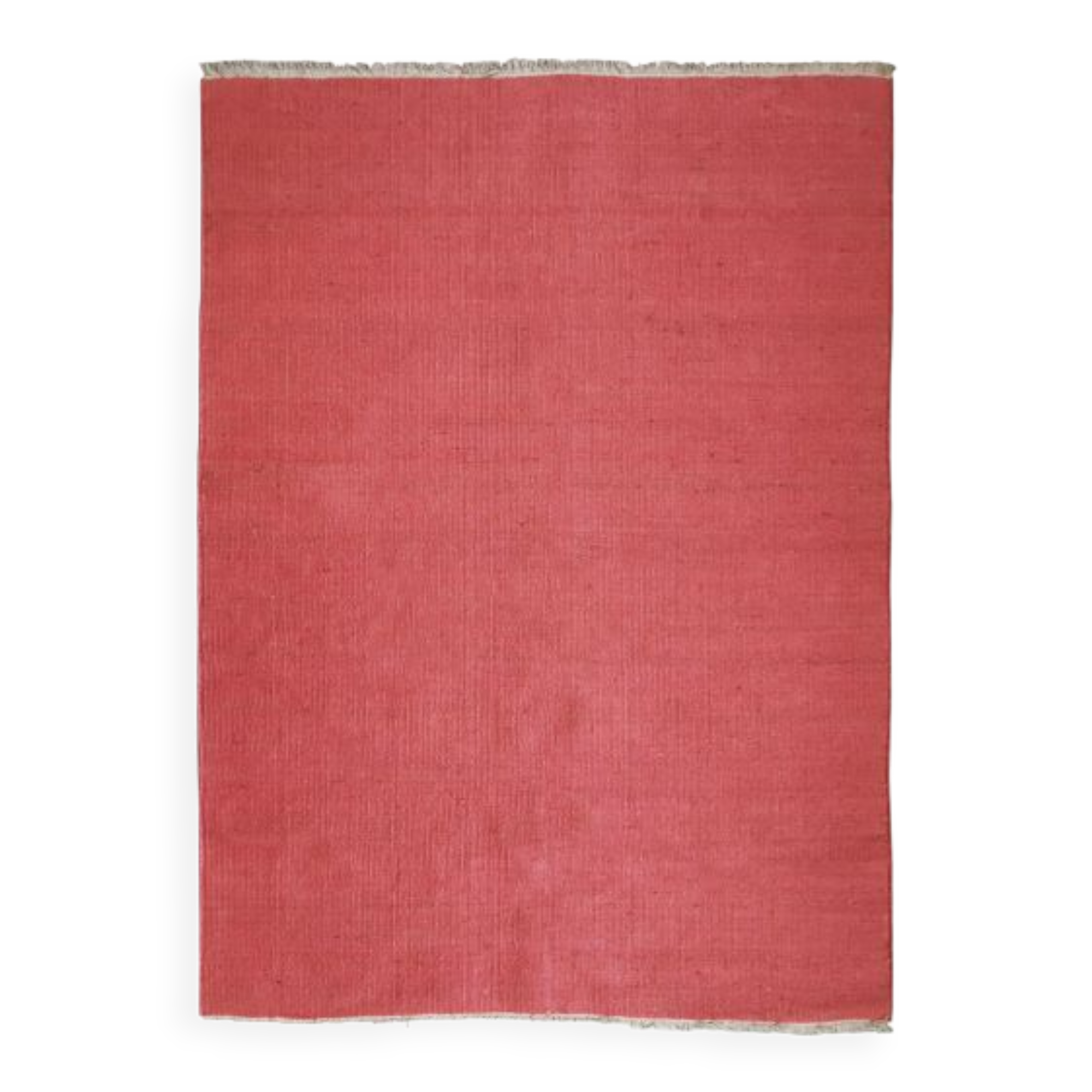 Woven jute carpet 160x230 red