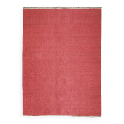 Tapis tissé en jute 160x230 rouge