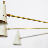 Asymmetrical chandelier sputnik white