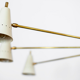 Asymmetrical white Sputnik chandelier