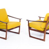 Sofa, armchairs, and table by Peter Hvidt for France & Son