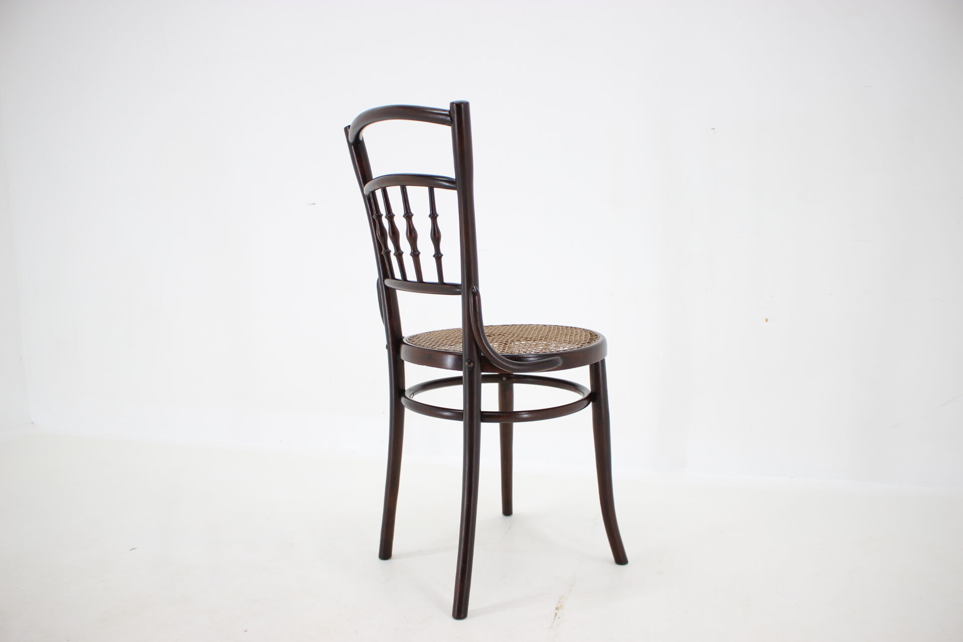 1930s Bentwood beech Chair with Pedig Seat, Austria