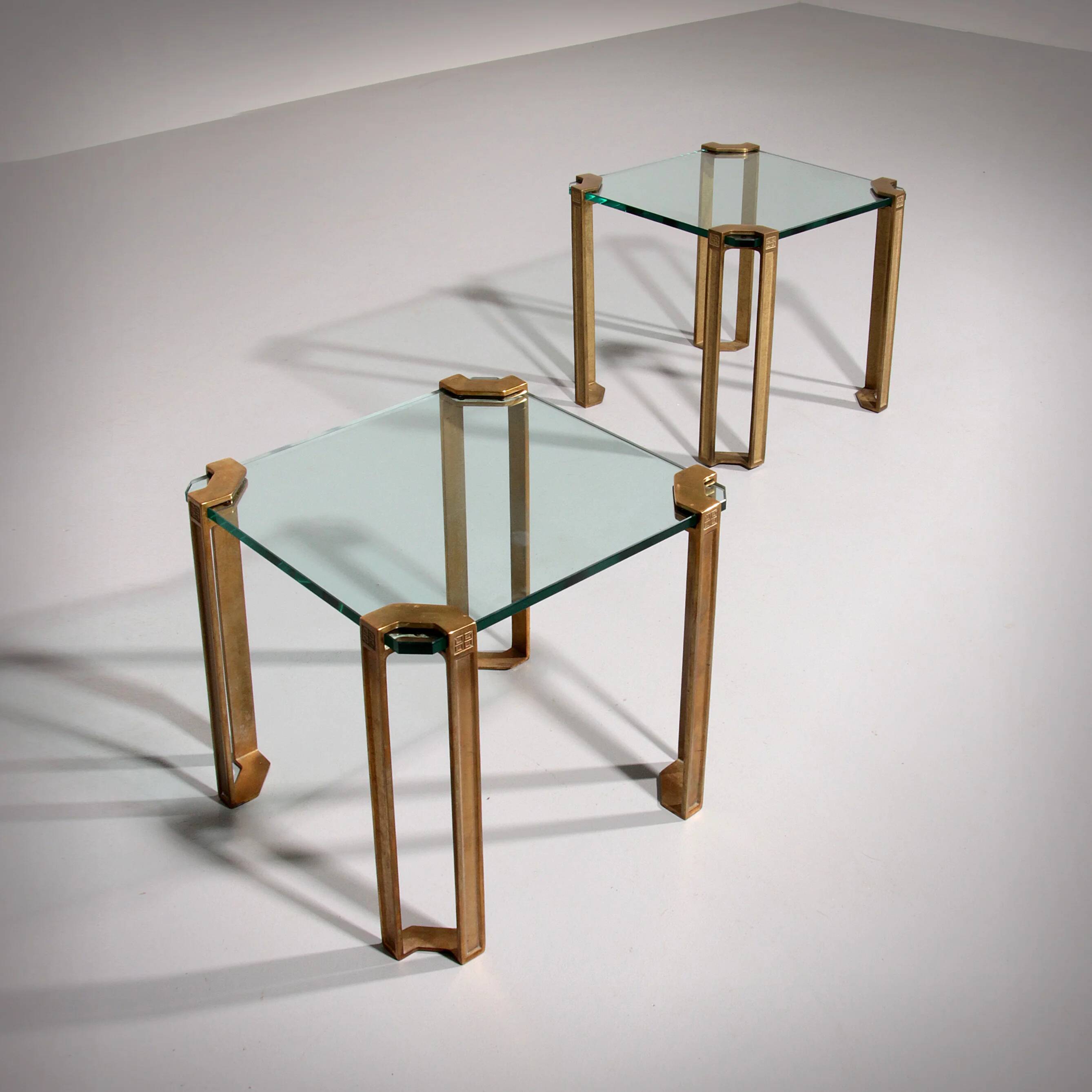 Peter Ghyczy T24 side tables, 1970s (40x40x45)