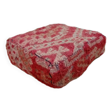 Handmade Berber pouf in wool 60 X 60 X 20 CM