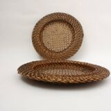 2 caned trays