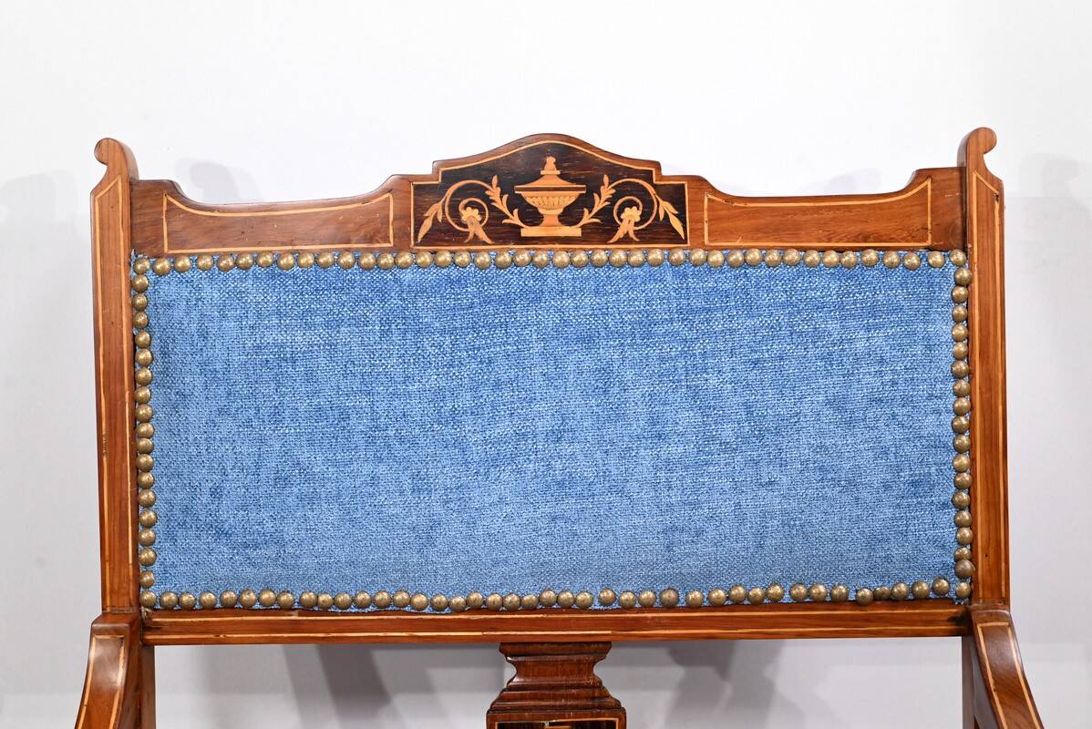 Small Rosewood Armchair, Restoration Period – Early 19th Century