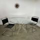 Venice model round dining table from Madelia by Paris Altuglas foot