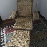 1920/1930 braided rattan Lounge Chair