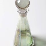 Stylish Spirit Decanter with Grey Original Stopper / Italy / 1960s