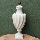 Baluster lamp base in Paris porcelain