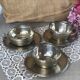 Lot de 3 tasses anciennes "argenterie"