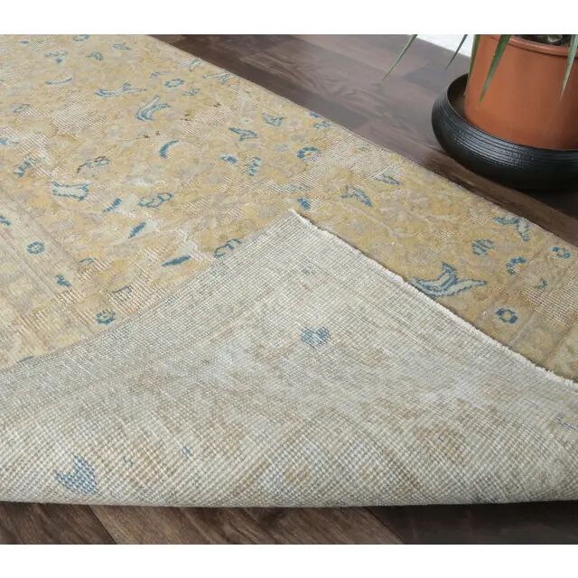 Orange Turkish hand-knotted runner 81x303