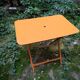 Table de jardin pliante en métal