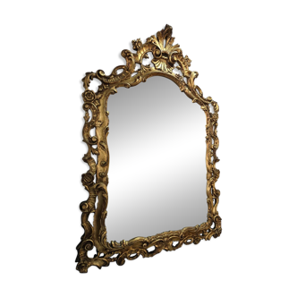 Grand Miroir rocaille doré