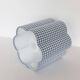 Flower-shaped lampshade Flora "mini sky blue check"