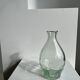 Vintage ovoid glass vase 70cl "Registered model" H:23cm