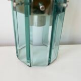 Italian wall light VECA for Fontana Arte – in chrome-plated steel and glass