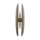 Pair of Fontana Arte Style Mid-century Modern Smoke Murano Glass Sconces