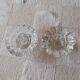 Lot de deux bougeoirs cristal formes différentes