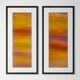 Two pastel drawings 'Diptych Sentier des Ocres' by Atelier Cléophée