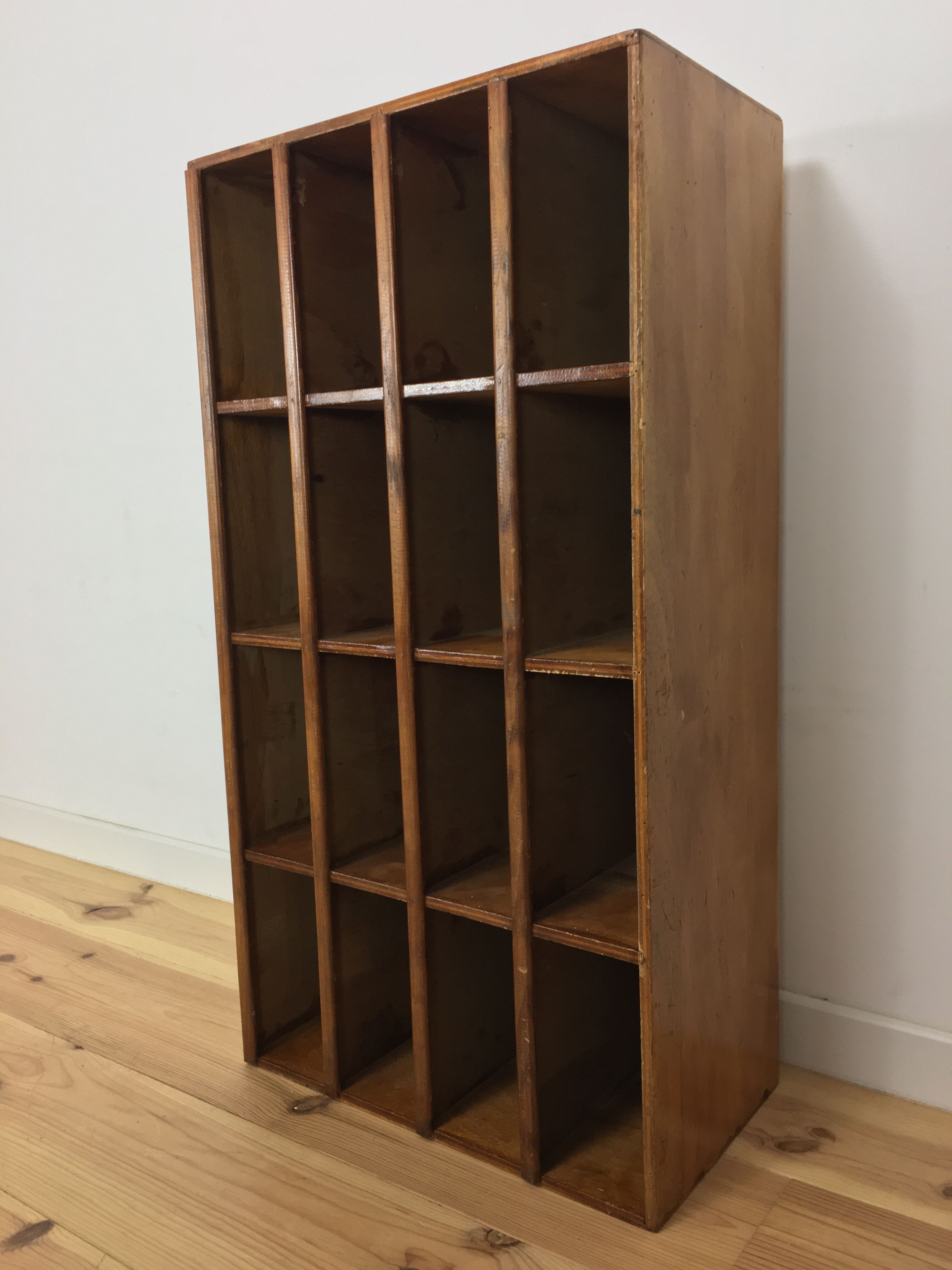 Wooden postal sorting locker
