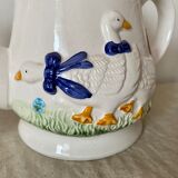 Slurry tea set geese 80s