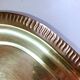 Large gilded copper serving tray early 20th century