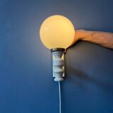 Vintage wall lamp in opaline glass